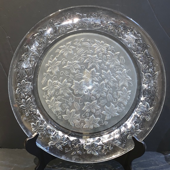 VNTG Princess House Crystal Fantasia collection Serving Platter #2 - Picture 1 of 3